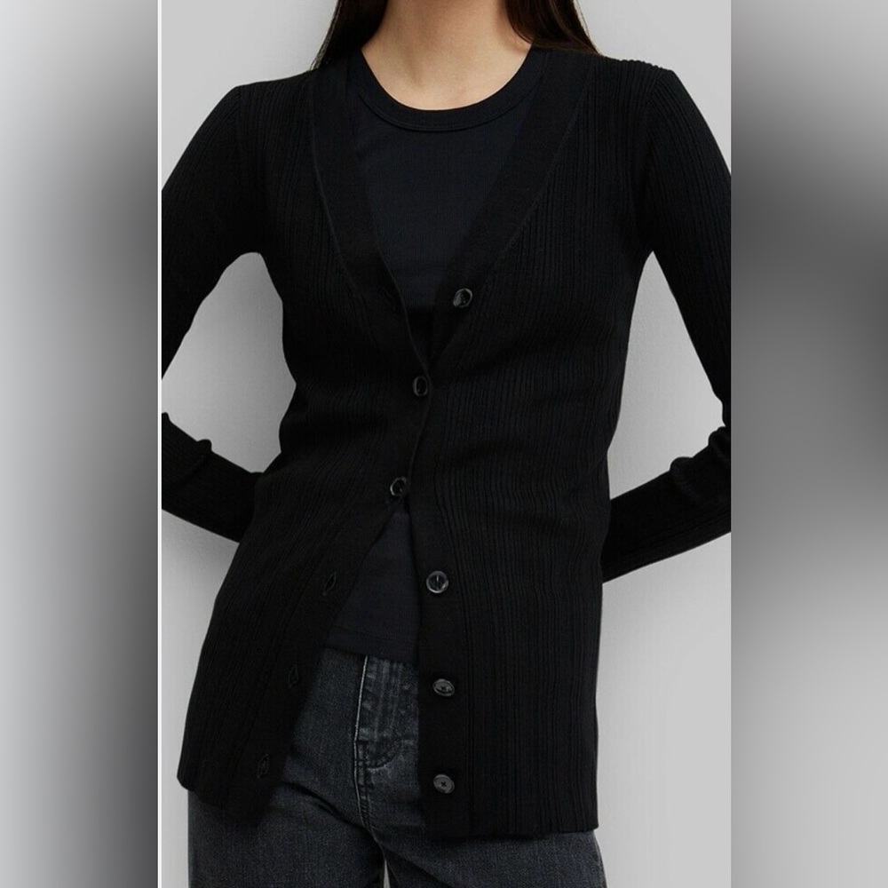 Toteme Vezzani Ribbed Cardigan Size M